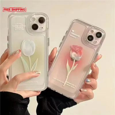 Tulip Phone Case for Iphone 16E 13 11 12 14 15 16 Pro Max XR X XS Max 7 8 15 plu