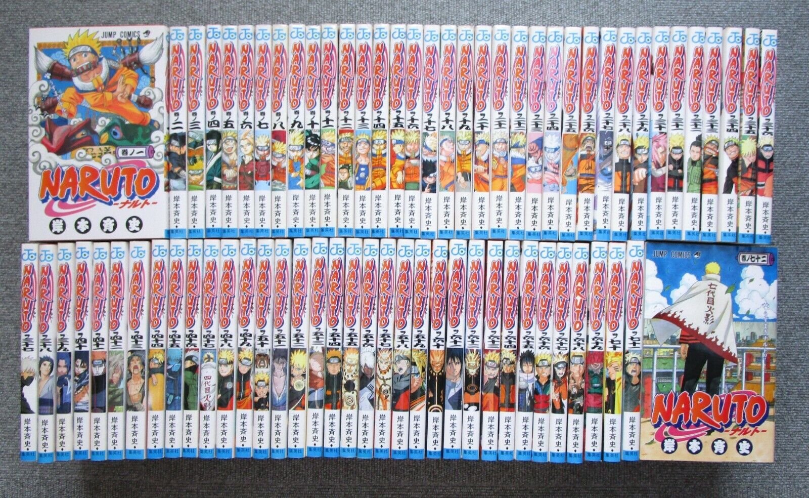 Naruto Vol.1-72 Complete Comics Set Japanese Ver Manga