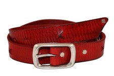 Damen Handmade Vintage Belt Gürtel Ledergürtel Größe 85