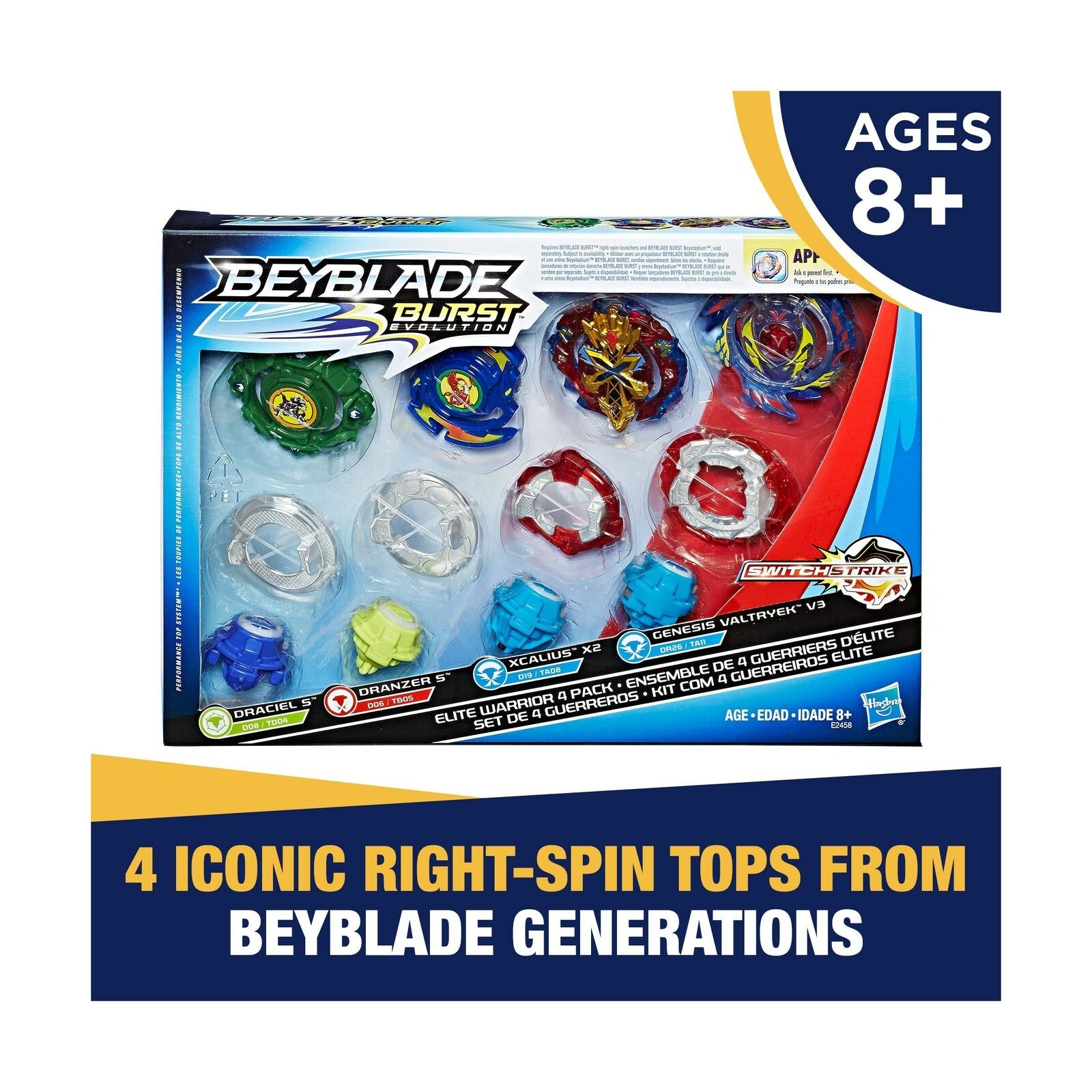  Beyblade Burst Evolution Elite Warrior 4-Pack - 4