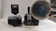 Vintage Cameras,Brownie Hawkeye Camera Flash Model And Colonial Camera