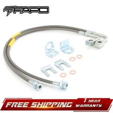 FAPO 4-6" lift Extended SS Brake Line (REAR) for 07-18 Jeep Wrangler JK