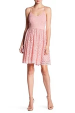 Devlin Selma Lace Dress Blush Size L