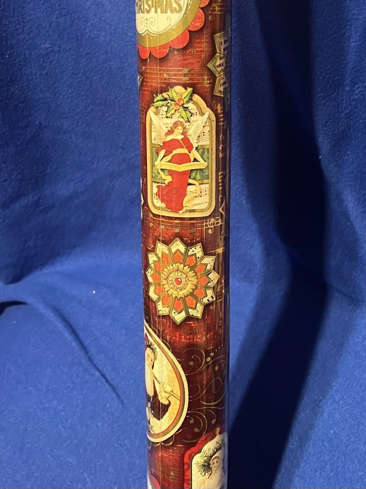 Papel de Envolver Navidad Punch Studio Nuevo Viejo Mundo Papá Noel e Iconos Diseño Foto 2 de 2