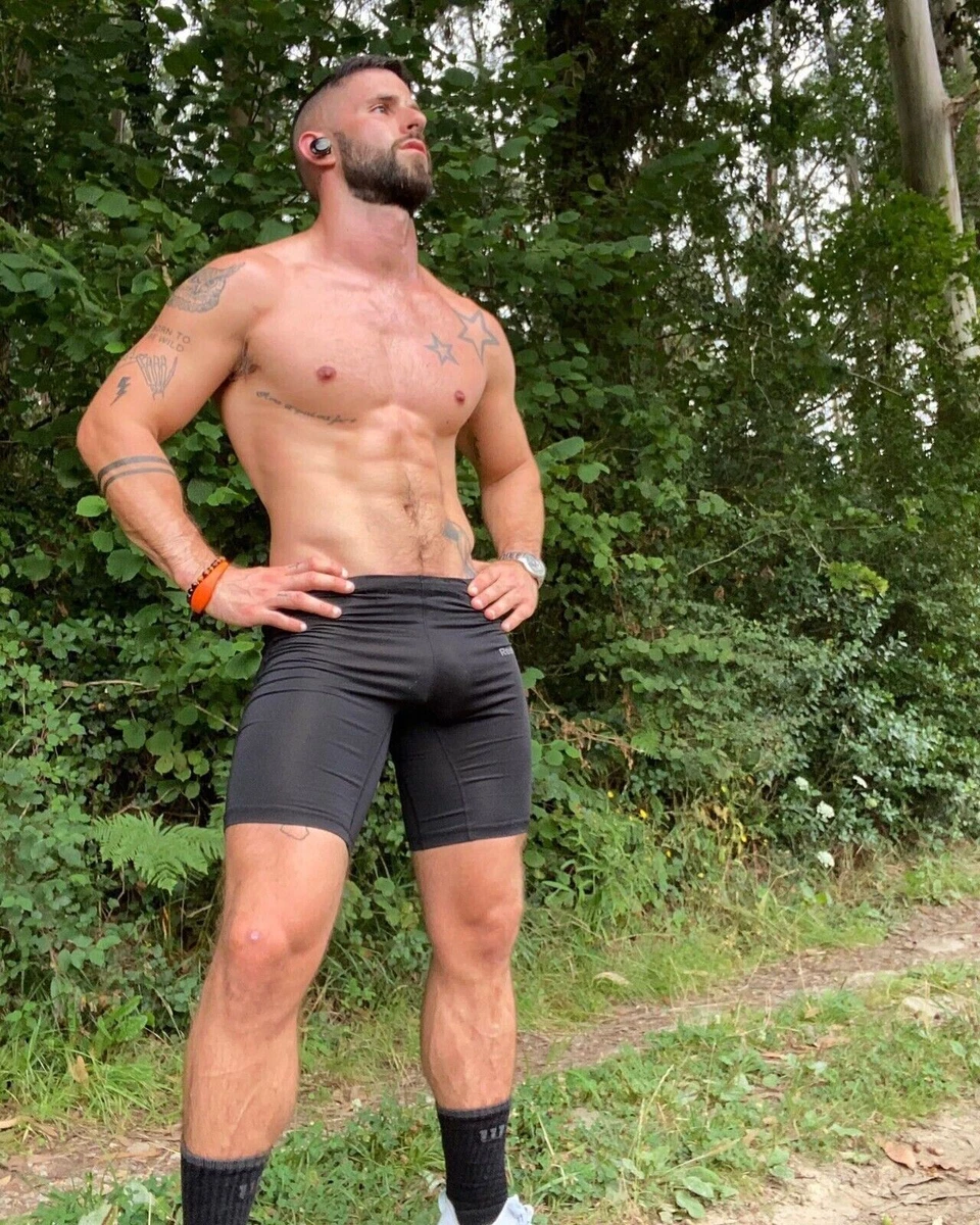 Men in cycling shorts deals