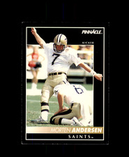 1992 Pinnacle #38 Morten Andersen New Orleans Saints Michigan State