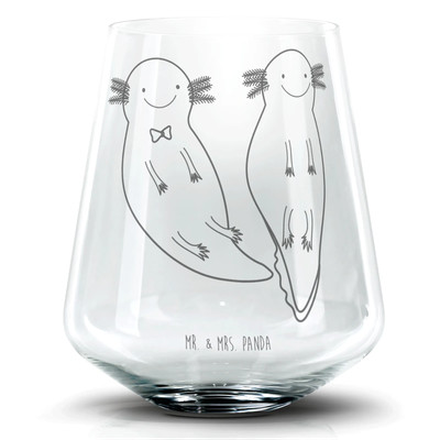 Cocktail Glas Axolotl Freundin - Geschenk Cocktail Glas mit Wunschtext Lurch