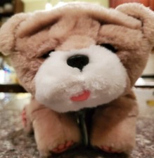 Little Live Pets Rollie My Kissing Puppy Bulldog Pug Dog Toy Plush Watch Video 