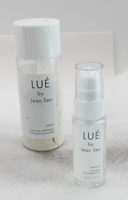 LUE by Jean Seo BALANCE Hydrating & Calming Serum + ERASE Brightening Powder NEW