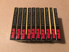 Set of 10 New Sealed RCA RC90 Cassettes Tapes Type I Made In Singapore