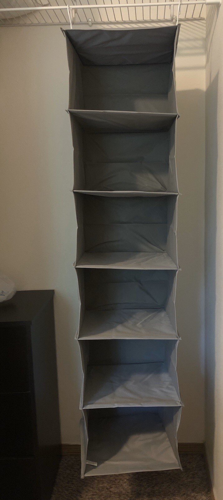 Room Essentials 6 Shelf Hanging Home Closet Organizer Set Clothing And Shoes For Sale Online