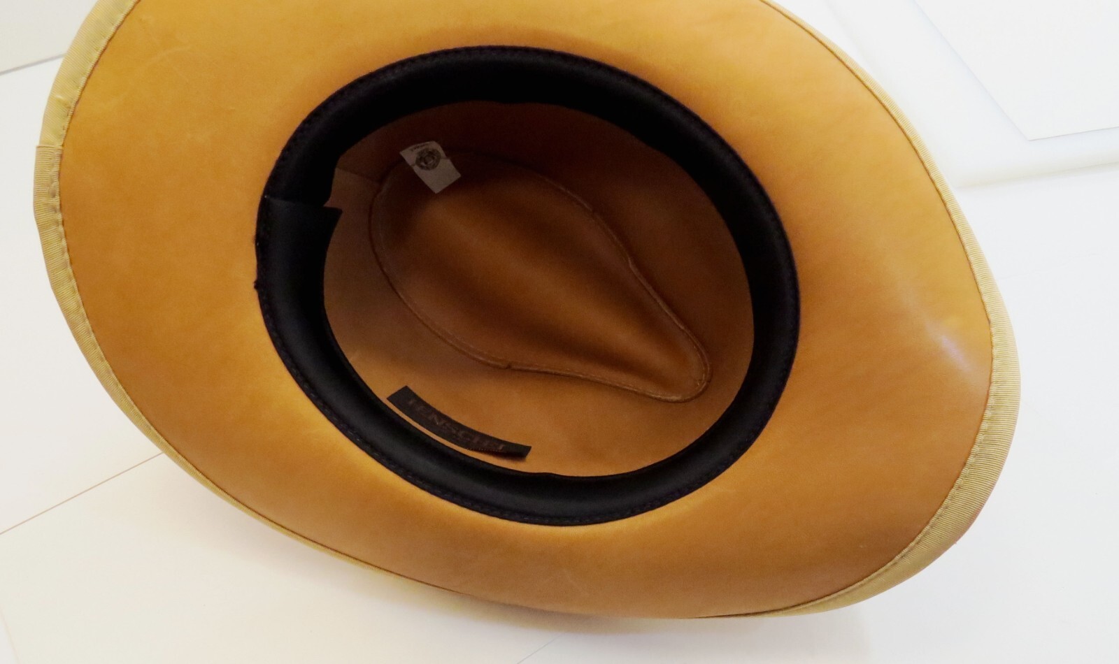 Henschel Brown Suede Western Leather Weekend Walker Hat Size Small Made in USA