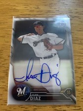 2015 Bowman Chrome, Prospect Auto Isan Diaz