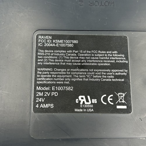Raven Control Box IC: 2004A-E 1007580 - E1007582 - KSME1007580 - Picture 2 of 7