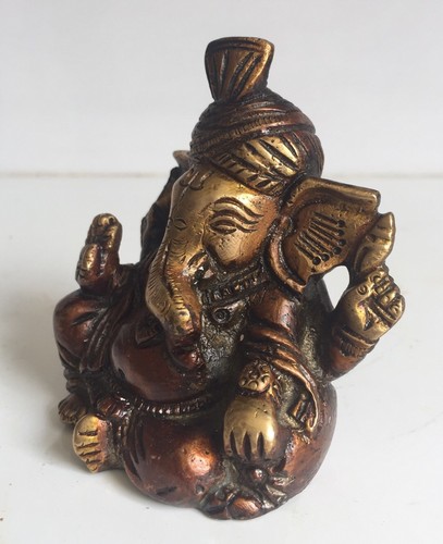 Ganesha 3"" pesado Mukut Pagri Ganesh elefante cara dios hinduismo Ganpati - Imagen 3 de 4