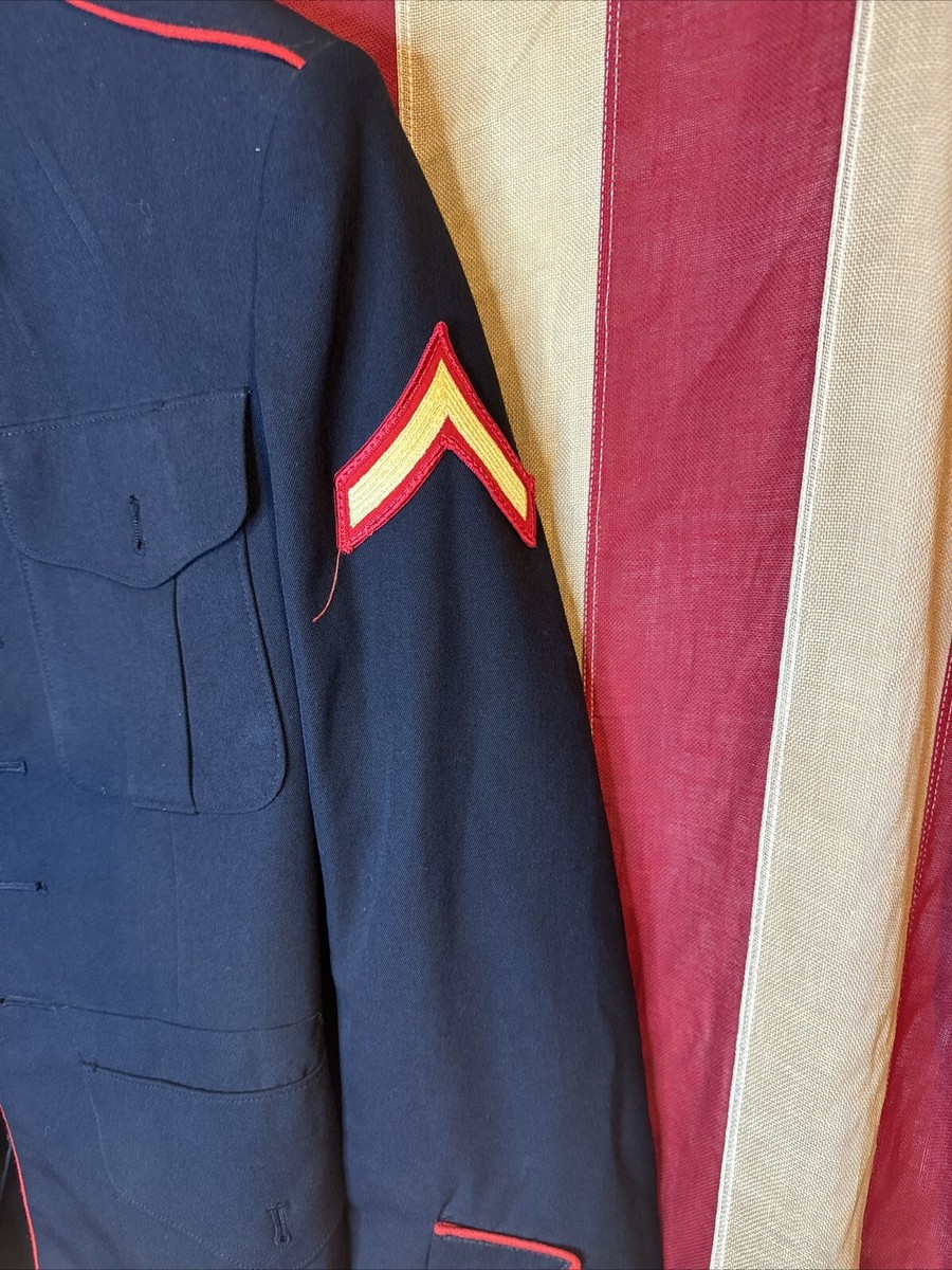 38L US Marines USMC Enlisted Dress Blue Male Jacket/Coat 8570 | eBay