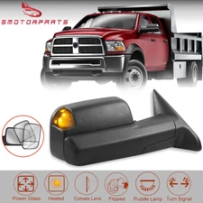 1PC Passenger Side Power Heated Tow Mirror For 2010-18 Dodge Ram 1500 2500 3500