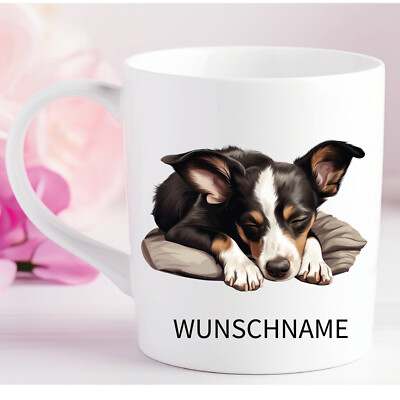 Rat Terrier- Personalisierte Tasse Hund Wunschname-100 Rassen wählbar