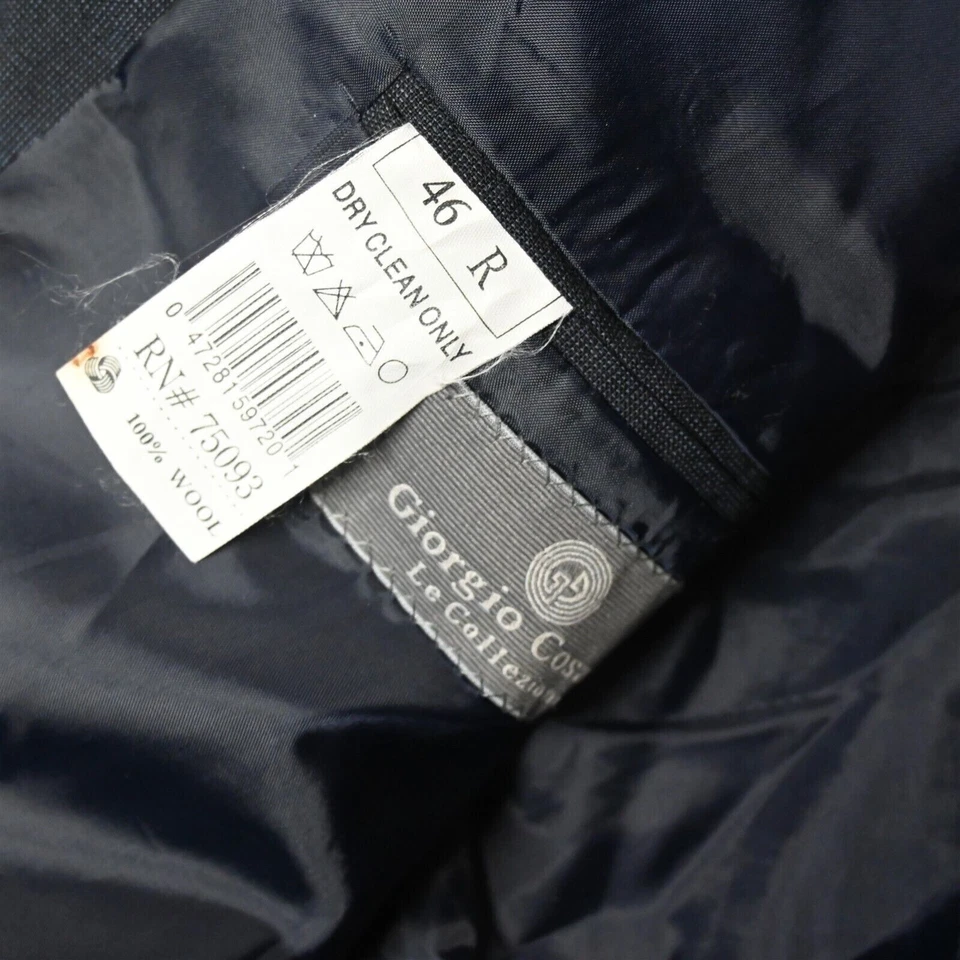 Blazer Traje Chaqueta Abrigo Deportivo Giorgio Cosani 46R Azul 100% Lana Italia Para Hombre Foto 4 de 4