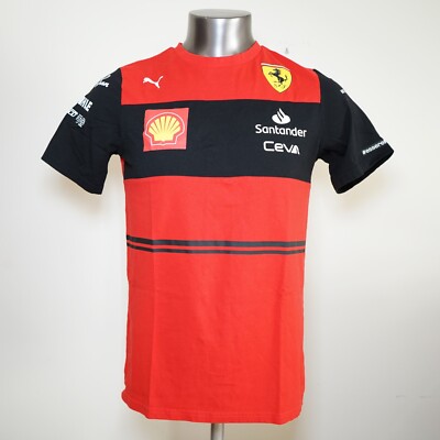 Puma Men's Scuderia Ferrari Team Formula 1 Racing Red & Black T-Shirt Size M