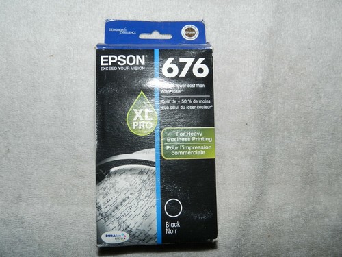 GENUINE OEM Epson 676 XL PRO Black Ink 