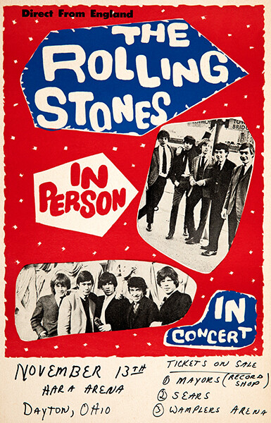 the rolling stones ポスター The Rolling Stones - 1964 - Dayton OH - Poster | eBay