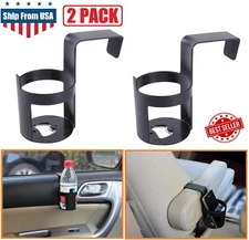2× Universal Vehicle Car Truck Cup Holder Door Mount Stand Case Drink Bottle USA