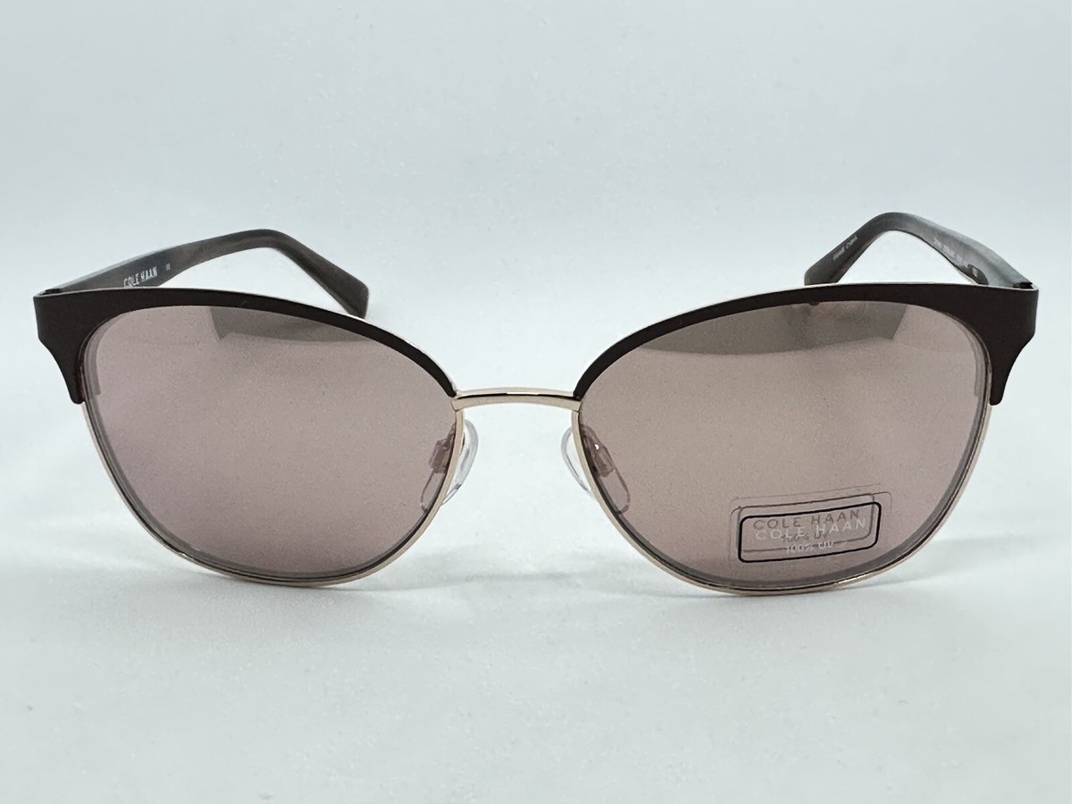 Cole Haan Women\'s Blush Gradient Sunglasses | 100% UV | New |CH Hard Case Cole Haan CH7004 604 BURGUNDY Rectangle Sunglasses Burgundy  main image 4