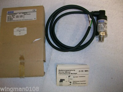 #ad #ad TRANSMITTER WIKA PRESSURE TRANSMITTER MODEL C 02012 #4321618 0 1000psi NEW $25.00