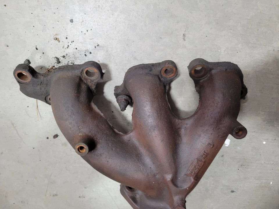 1994 Toyota Land Cruiser FZJ80 EXHAUST MANIFOLD Rear Section Back Aft - Image 4 of 4