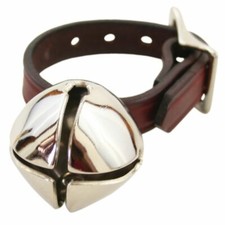 Auburn Leathercrafters Bear Bell with Leather Buckle 1-1/2 - Loud  Clear Sound