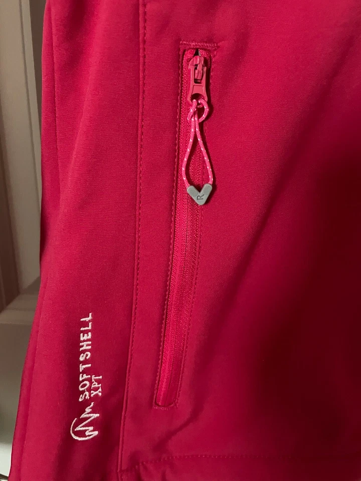 REGATTA WOMENS LADIES 3 IN 1 WATERPROOF COAT / JACKET AQUA/DARK PINK SIZE 10 - Image 4 of 4