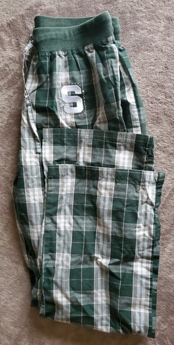 Michigan State University Spartans Pajama Pants Ladies Jr S Small Cotton Blend - Picture 7 of 11