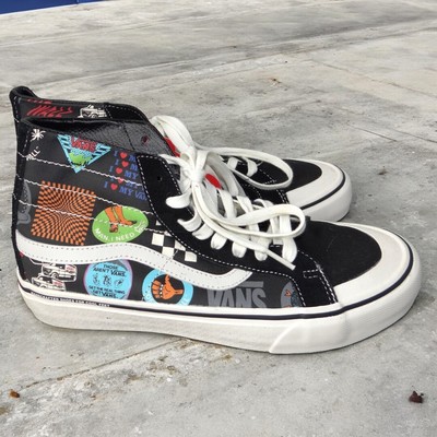 VANS Off the Wall Sk8-Hi 138 Decon (V66) Black Multi US 9 Men / 10.5 Women READ