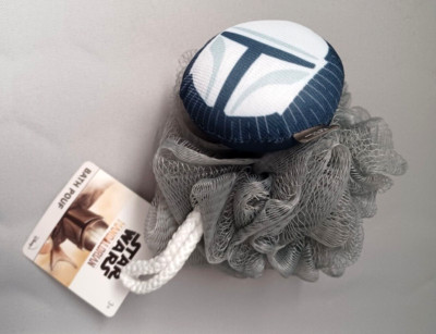 STAR WARS MANDALORIAN Bath Pouf / Loofah DISNEY - ''Mando'' Helmet Style BRAND NEW