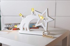 LUMINARIE D'ARREDO Stella cometa 4 luci - artigianali in legno, luce cameretta