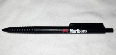 Marlboro Kugelschreiber schwarz ohne Mine für Sammler