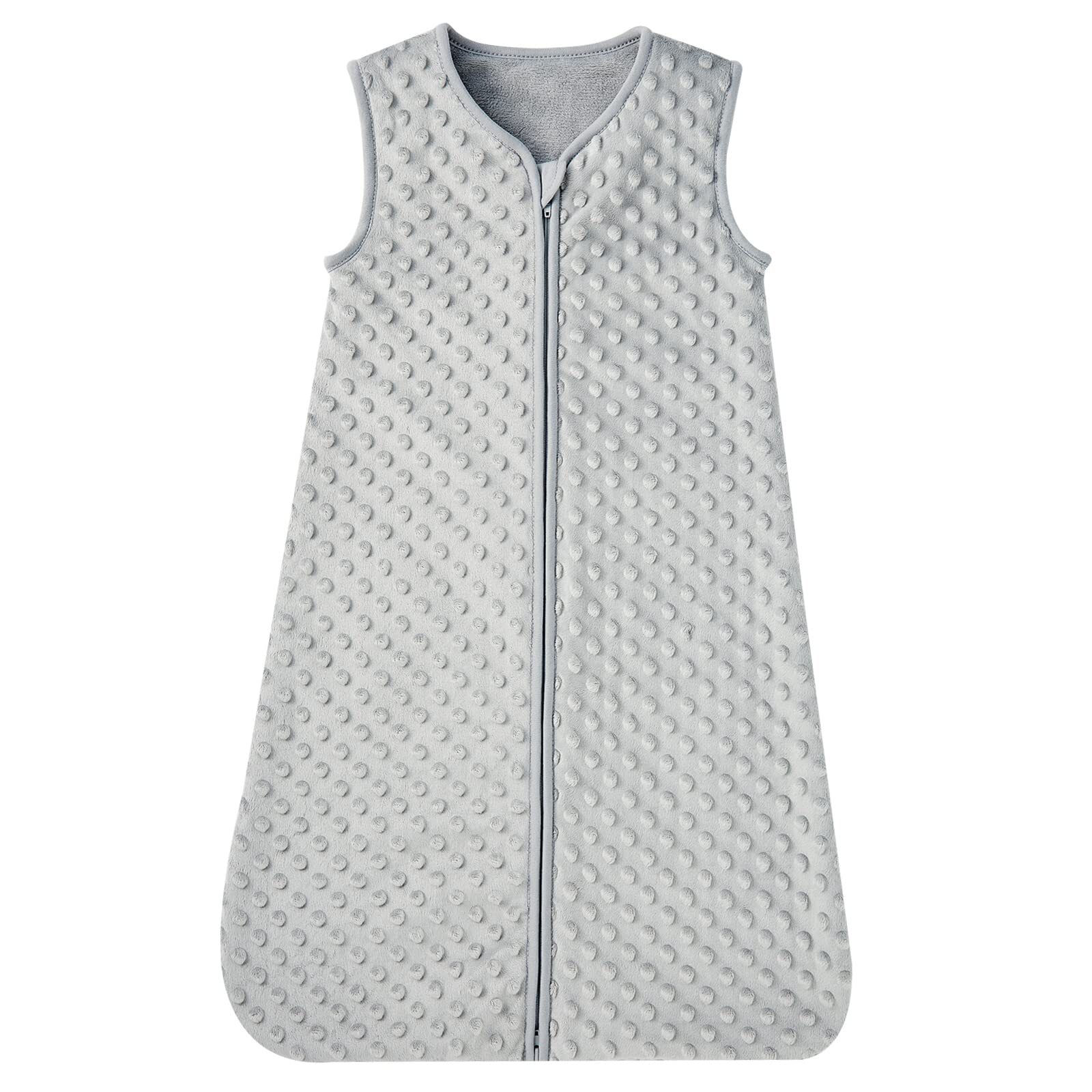 Baby Sleep Sack with Plush Dots 12-18 Months, 2.5 TOG Sleeveless Baby Wearabl...