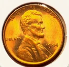 1944-P Lincoln Wheat Cent Penny GEM RED BU From an Original Bank Roll