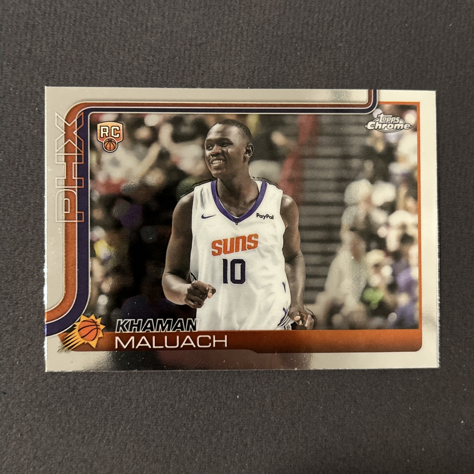 Khaman Maluach Rookie RC 2025/26 Topps Chrome Basketball Card #260 Phoenix Suns