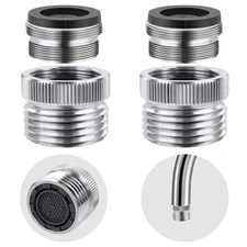 2 Pack Faucet to Hose Adapter with Aerator Sink to Garden Hose Adapter Faucet...
