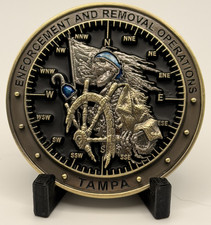 ?? Sought After Tampa ICE US Immigration and Customs Challenge Coin (Blue)
