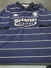 Umbro Manchester United 1999-2000 Away Football Shirt Jersey Size L