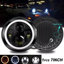 7inch H6024 LED Headlight Light Halo Angel Eye For 90-97 Mazda NA Miata MX5 MX-5