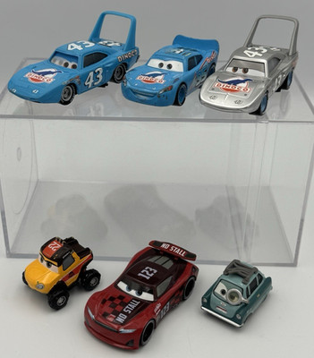 Disney Pixar Cars Diecast Lot 6 Dinoco King Todd Marcus Tomica Rare
