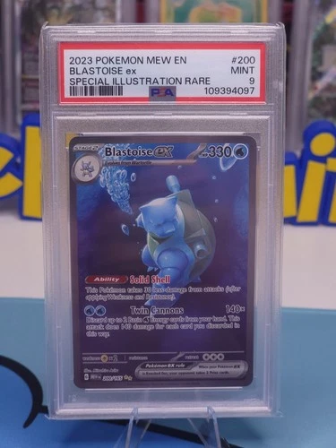 PSA 9 Blastoise ex 200/165 Special Illustration Rare 2023 POKEMON MEW EN-151