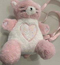 Wonder Nation Pink Kitty Backpack Critter Plush Store A Keepsake Stuffed Animal