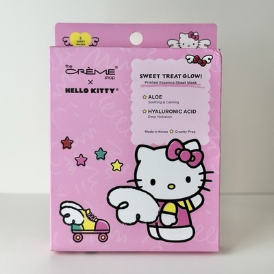The Crème Shop x Hello Kitty SWEET TREAT GLOW Printed Essence Sheet Mask - 5PK