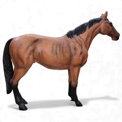 Large Horse Statue - Life Size Brown Horse Statue- Museum Quality