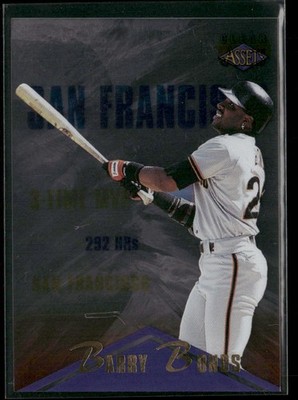 1996 Classic Clear Assets Barry Bonds #52 San Francisco Giants